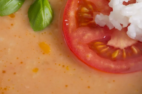 Spanish gazpacho soup — Stock Photo, Image