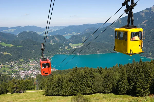 Cableway in alps — Stock Photo, Image