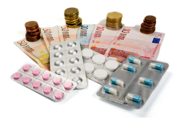 Medicines and money — Stock Photo, Image