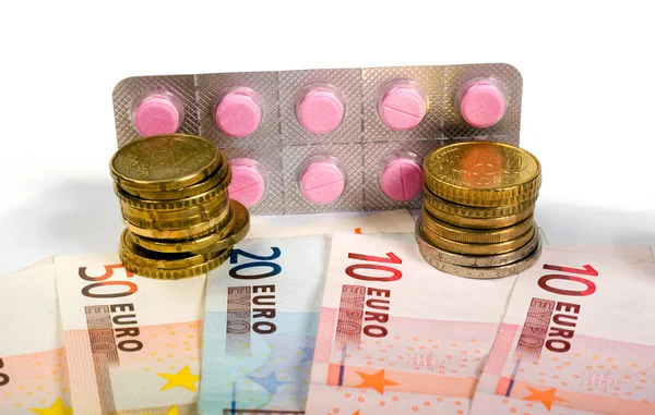 Medicines and money — Stock Photo, Image