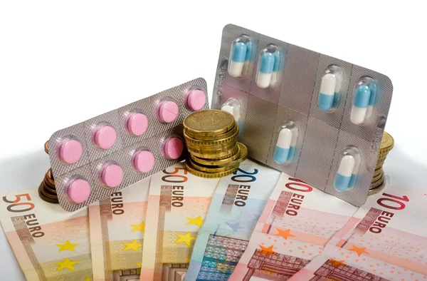 Medicines and money — Stock Photo, Image