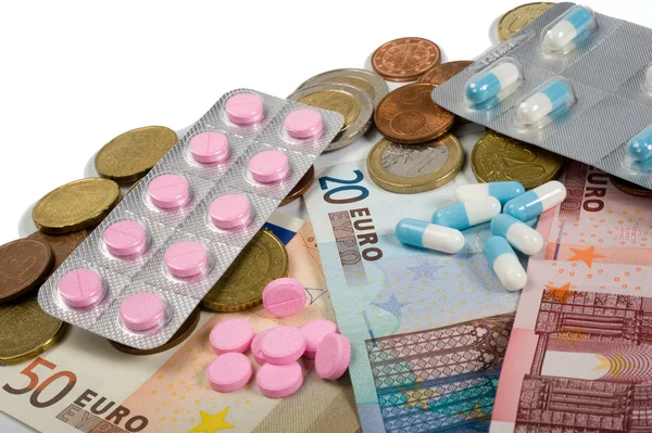 Medicines and money — Stock Photo, Image