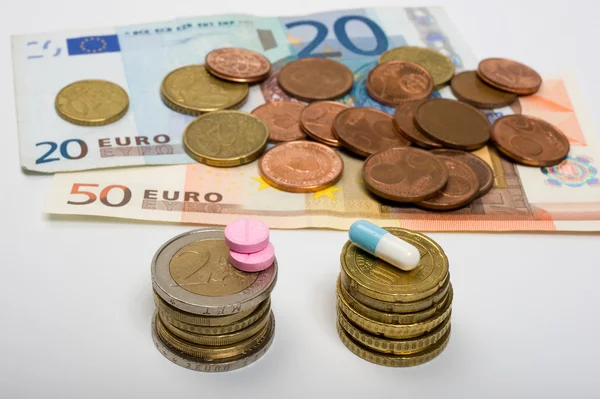 Medicines and money — Stock Photo, Image