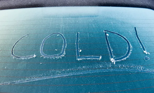 Cold written on screen — Stock Photo, Image