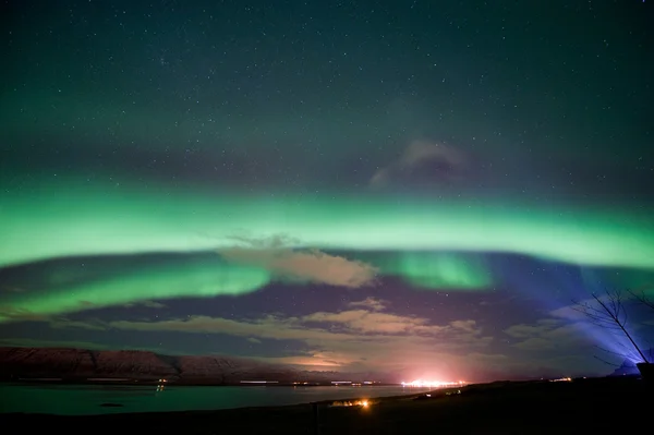 Aurora Borealis w Islandii — Zdjęcie stockowe