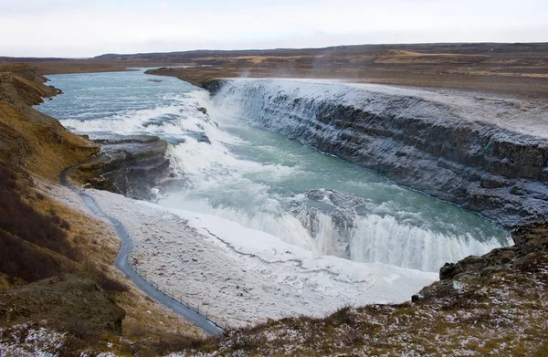 Gullfoss 瀑布 — 图库照片