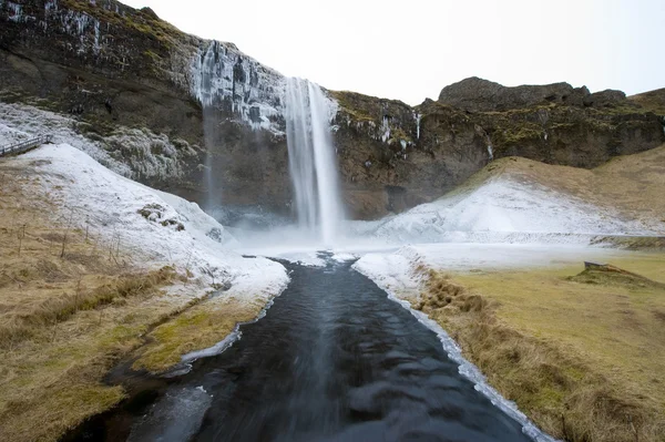 Wasserfall Seljalandsfoss — Stockfoto
