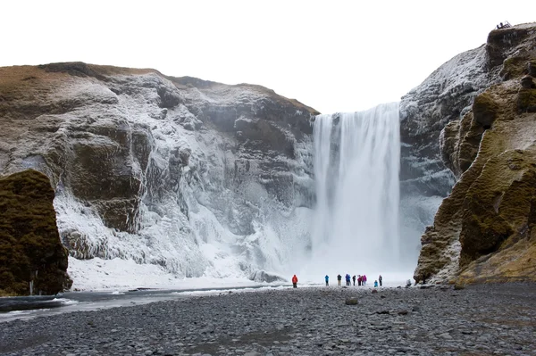 Wodospad skogafoss — Zdjęcie stockowe