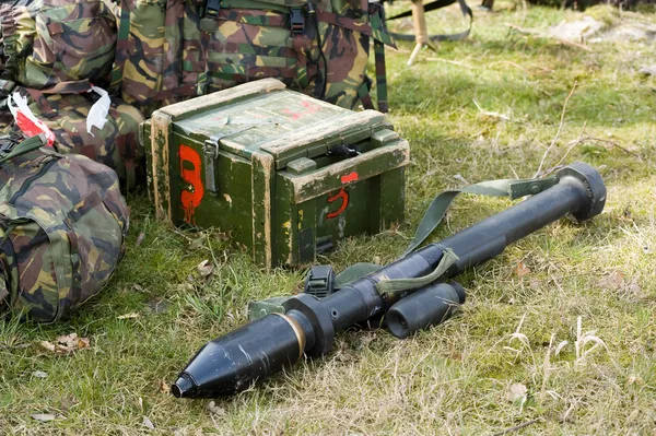 Bazooka on ground — Stock Photo, Image