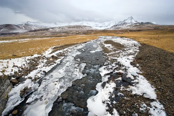 Малая река Исландии — стоковое фото