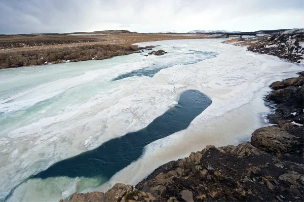 Άγριο ποτάμι στην Ισλανδία — Φωτογραφία Αρχείου