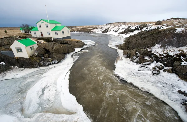 Flod i Island — Stockfoto