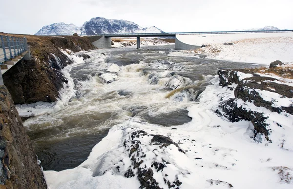 Wilder Fluss in Island — Stockfoto