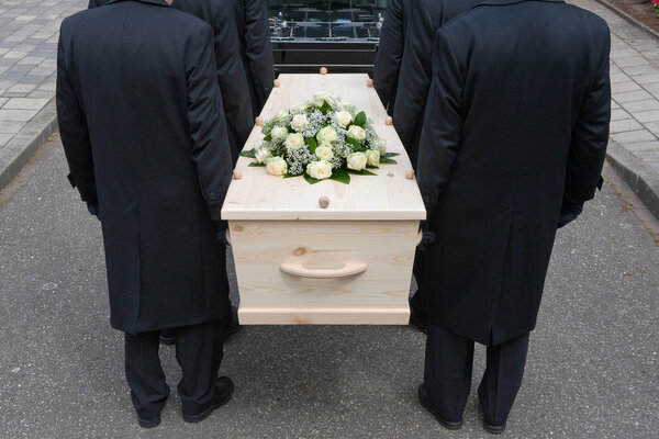 Bearers with coffin