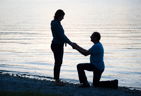 Proponer a tu novia — Foto de Stock