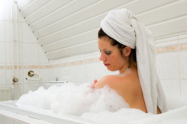 sıcak bir banyo keyfi