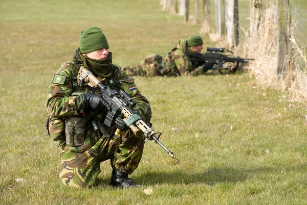 Wojskowość specjalne szkolenia — Zdjęcie stockowe