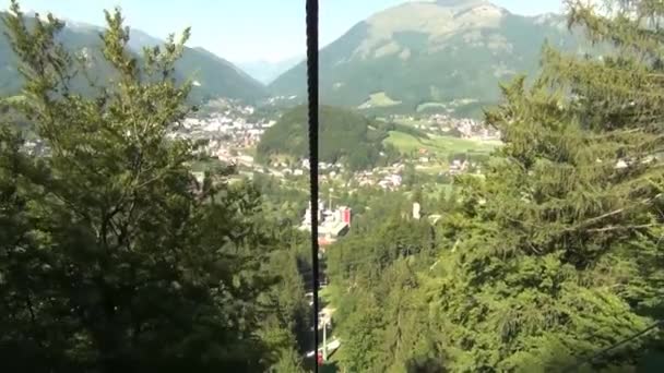 Lanová dráha v Rakousku — Stock video