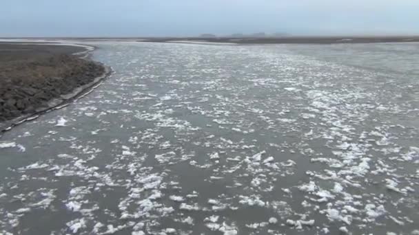 Rivière avec glace — Video