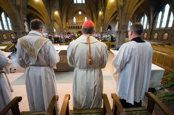 Massa in kerk — Stockfoto