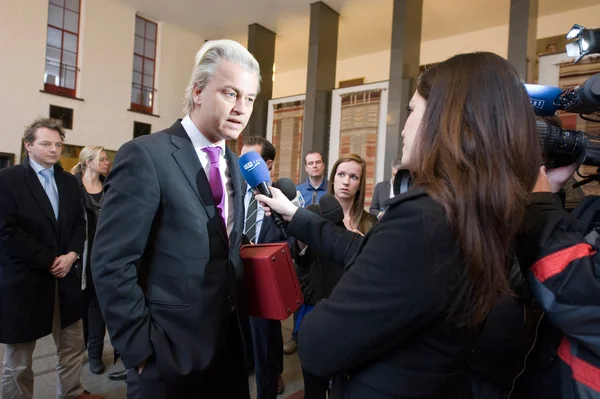 Geert Wilders Wahlkampf — Stockfoto