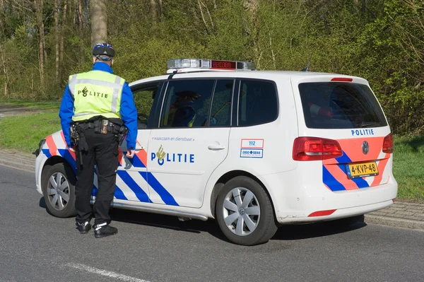 Poliser på gatan — Stockfoto