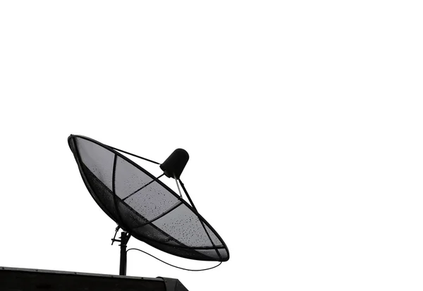 Satellite dish on the roof of building — Stock Photo, Image