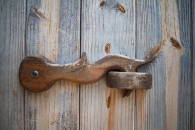 ahşap çiftlik kapısı.