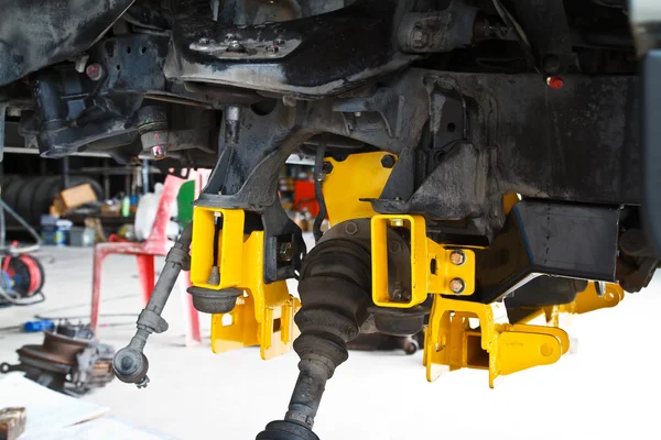 Suspension assembly of an off-road vehicle — Stock Photo, Image