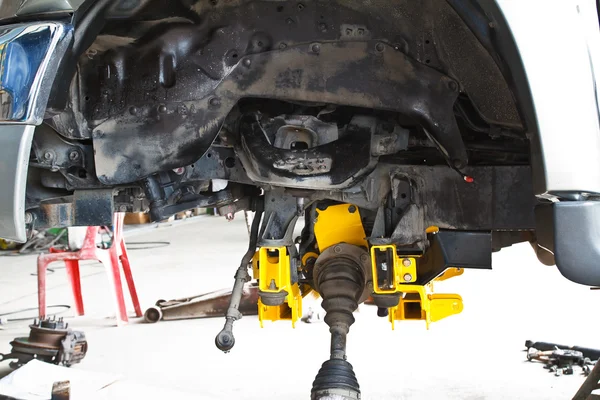 Suspension assembly of an off-road vehicle — Stock Photo, Image