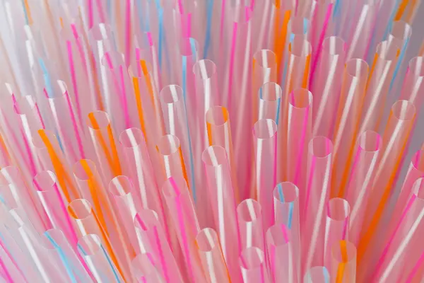 Colorful drinking straws — Stock Photo, Image