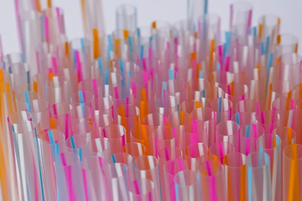 Colorful drinking straws — Stock Photo, Image