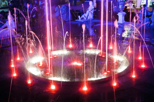 Fountain night lights. — Stock Photo, Image