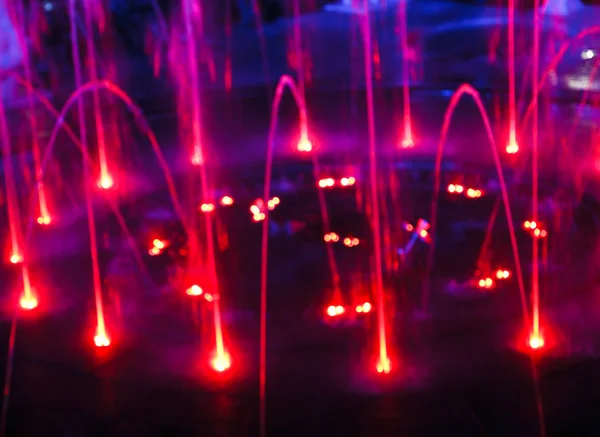 Fountain night lights. — Stock Photo, Image