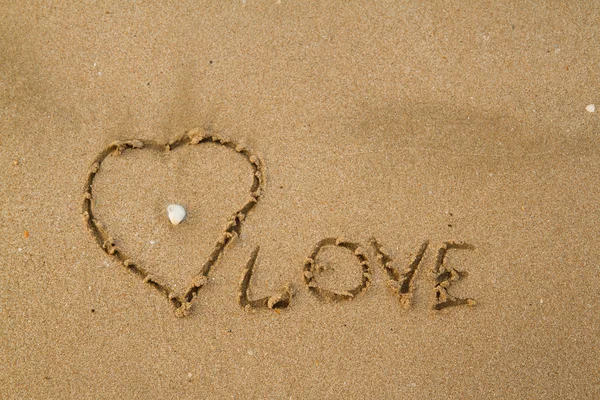 Love on the sand — Stock Photo, Image