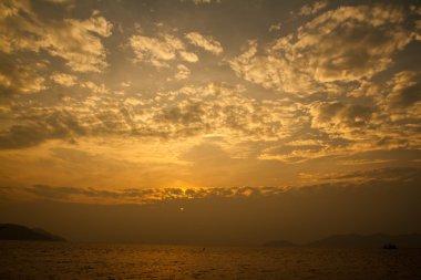 güneş doğarken bang bao, koh chang, Tayland