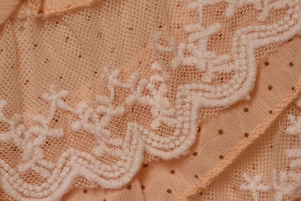 Textura de tecido de creme — Fotografia de Stock
