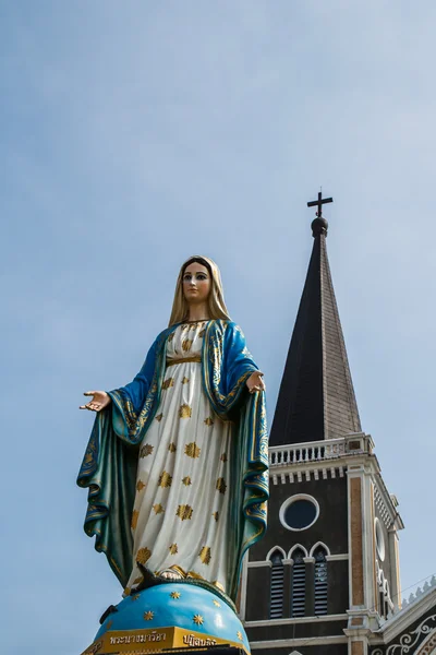 Katedrála Neposkvrněného početí Marie, chanthaburi, Thajsko — Stock fotografie