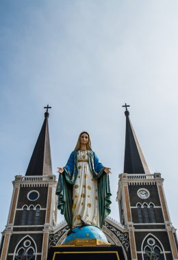 Katedral, mary Immaculate conception, chanthaburi, Tayland