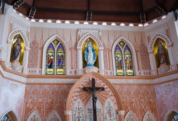 La catedral de la inmaculada concepción, Chanthaburi, Tailandés —  Fotos de Stock