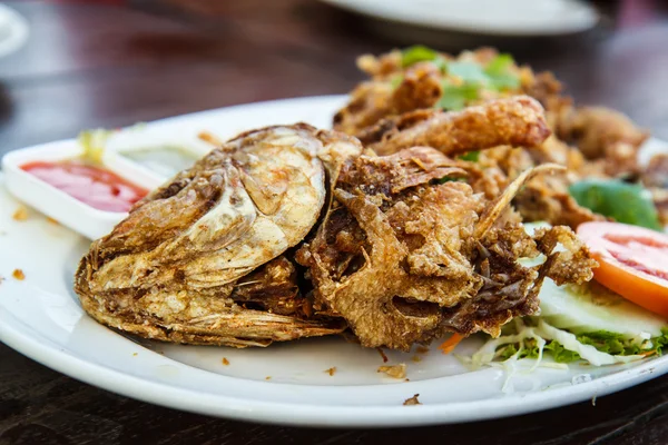 Thailand Food Fish Garlic — Stock Photo, Image