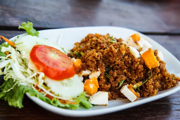 Thailand garnalen gebakken gezouten voedsel — Stockfoto