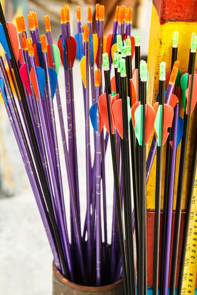 Flechas y tiro con arco objetivo — Foto de Stock