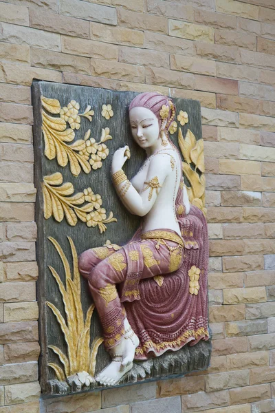 Thaï ancienne sculpture sur pierre — Photo