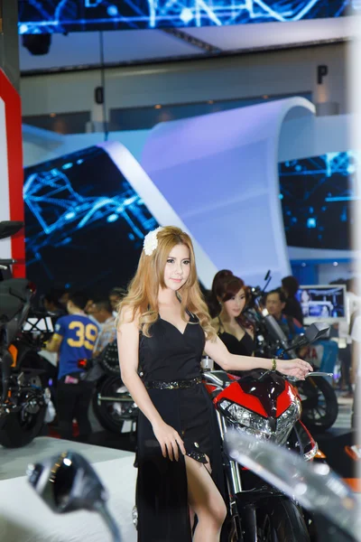 BANGKOK - MARCH 30 : Unidentified model with Benelli on display — Stock Photo, Image