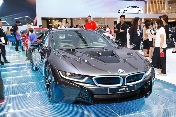 NONTHABURI - MARCH 30: NEW BMW I8 on display at The 35th Bangkok — Stock Photo, Image