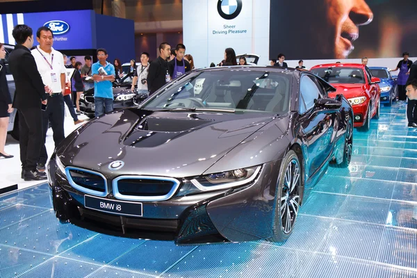 NONTHABURI - MARCH 30: NEW BMW I8 on display at The 35th Bangkok — Stock Photo, Image