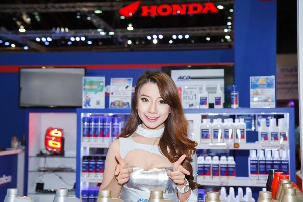 Pretty Girl in Bangkok Motor Show. — Stock Photo, Image