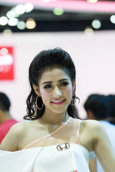 BANGKOK THAILAND-MARCH 30 : Unidentified models pose on Honda bo — Stock Photo, Image