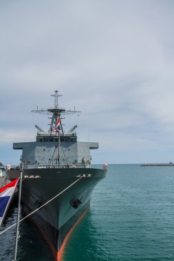 Chonburi, Tayland - 11 Mayıs: hızlı Fırkateyn, ff savaş gemisi wa